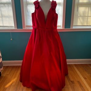 Red Jovani ball gown